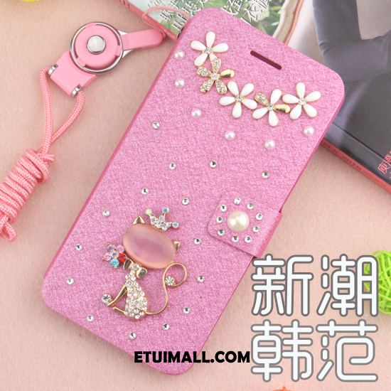 Etui Huawei Mate 20 Anti-fall Skórzany Futerał Rhinestone Ochraniacz Biały Pokrowce Tanie