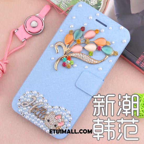 Etui Huawei Mate 20 Anti-fall Skórzany Futerał Rhinestone Ochraniacz Biały Pokrowce Tanie