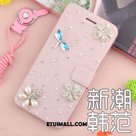 Etui Huawei Mate 20 Anti-fall Skórzany Futerał Rhinestone Ochraniacz Biały Pokrowce Tanie