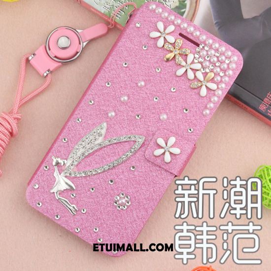 Etui Huawei Mate 20 Anti-fall Skórzany Futerał Rhinestone Ochraniacz Biały Pokrowce Tanie