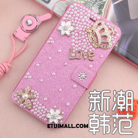 Etui Huawei Mate 20 Anti-fall Skórzany Futerał Rhinestone Ochraniacz Biały Pokrowce Tanie