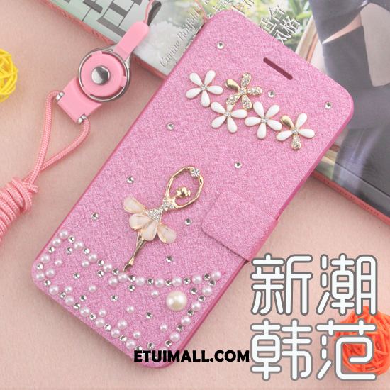 Etui Huawei Mate 20 Anti-fall Skórzany Futerał Rhinestone Ochraniacz Biały Pokrowce Tanie