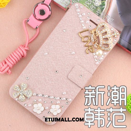 Etui Huawei Mate 20 Anti-fall Skórzany Futerał Rhinestone Ochraniacz Biały Pokrowce Tanie