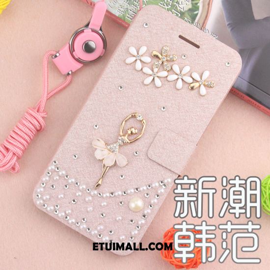 Etui Huawei Mate 20 Anti-fall Skórzany Futerał Rhinestone Ochraniacz Biały Pokrowce Tanie