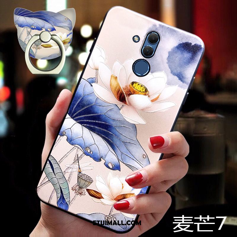 Etui Huawei Mate 20 Lite Silikonowe Kreatywne Wiszące Ozdoby All Inclusive Niebieski Obudowa Na Sprzedaż