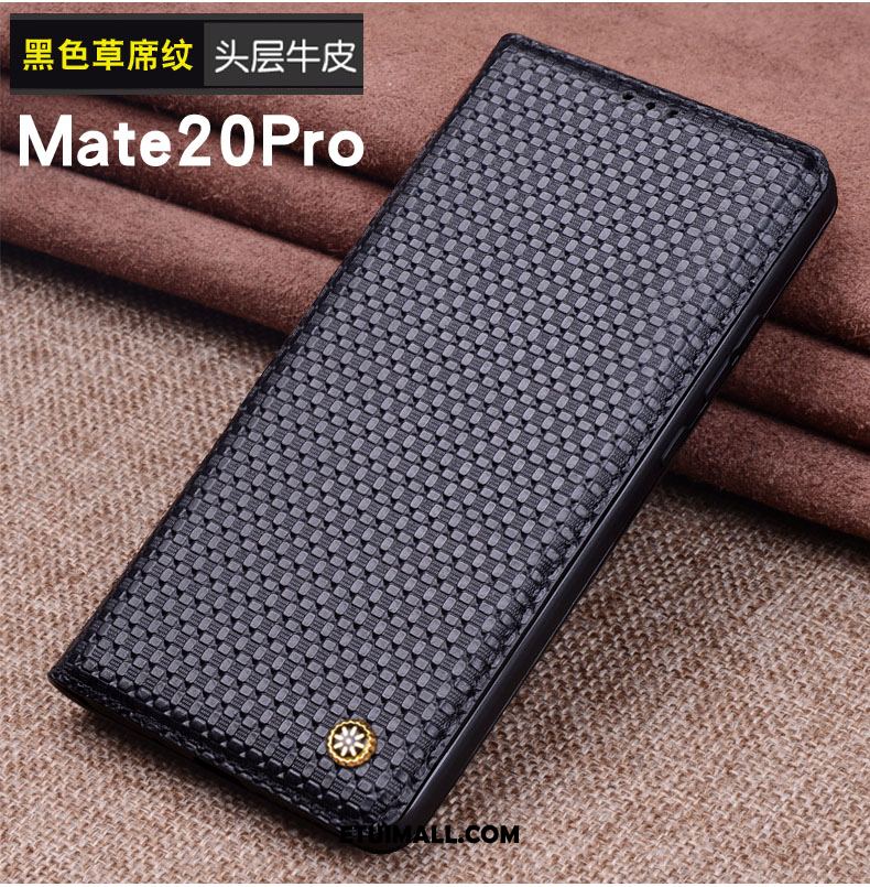 Etui Huawei Mate 20 Pro Duży Telefon Komórkowy Czarny Skórzany Futerał Ochraniacz Obudowa Na Sprzedaż