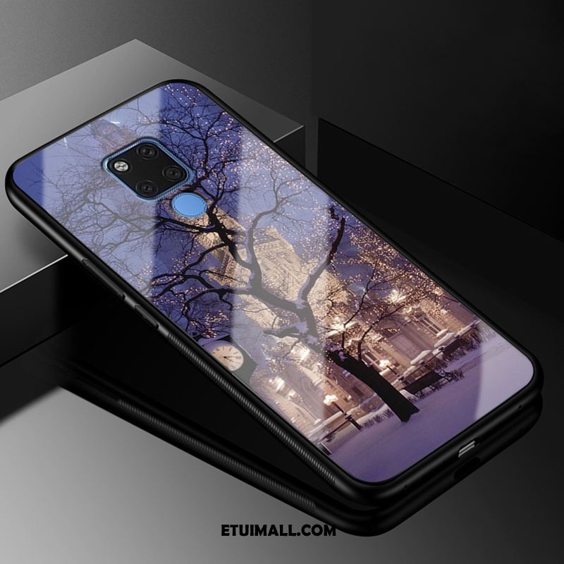 Etui Huawei Mate 20 Purpurowy Miękki Telefon Komórkowy Szkło Osobowość Futerał Tanie