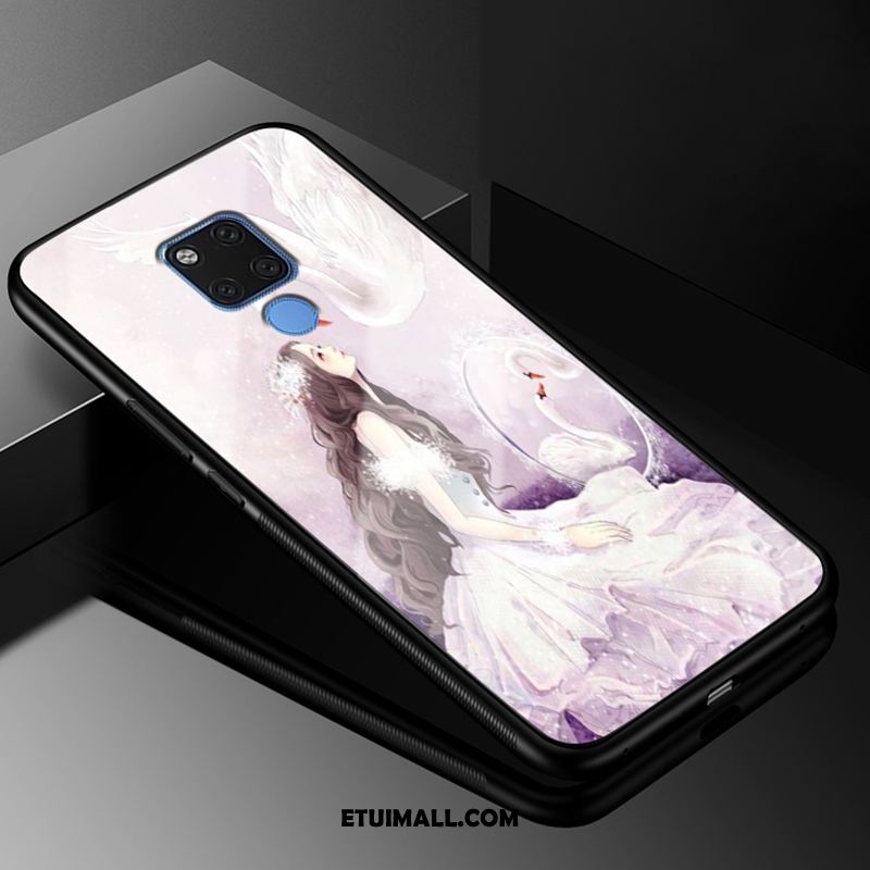 Etui Huawei Mate 20 Purpurowy Miękki Telefon Komórkowy Szkło Osobowość Futerał Tanie