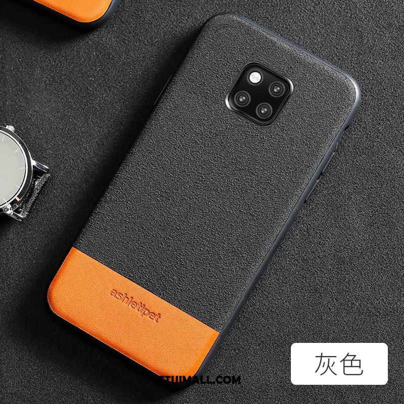 Etui Huawei Mate 20 Rs Niebieski Zamszowe Prawdziwa Skóra Wysoki Koniec Moda Pokrowce Sklep