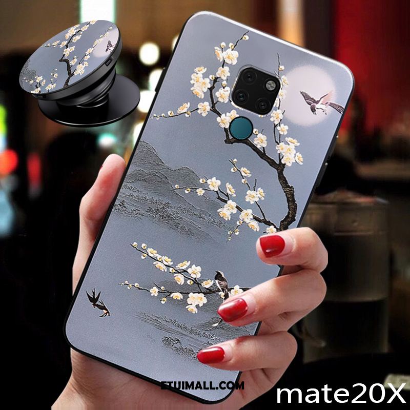 Etui Huawei Mate 20 X All Inclusive Świeży Kwiat Śliwy Ring Telefon Komórkowy Futerał Sklep