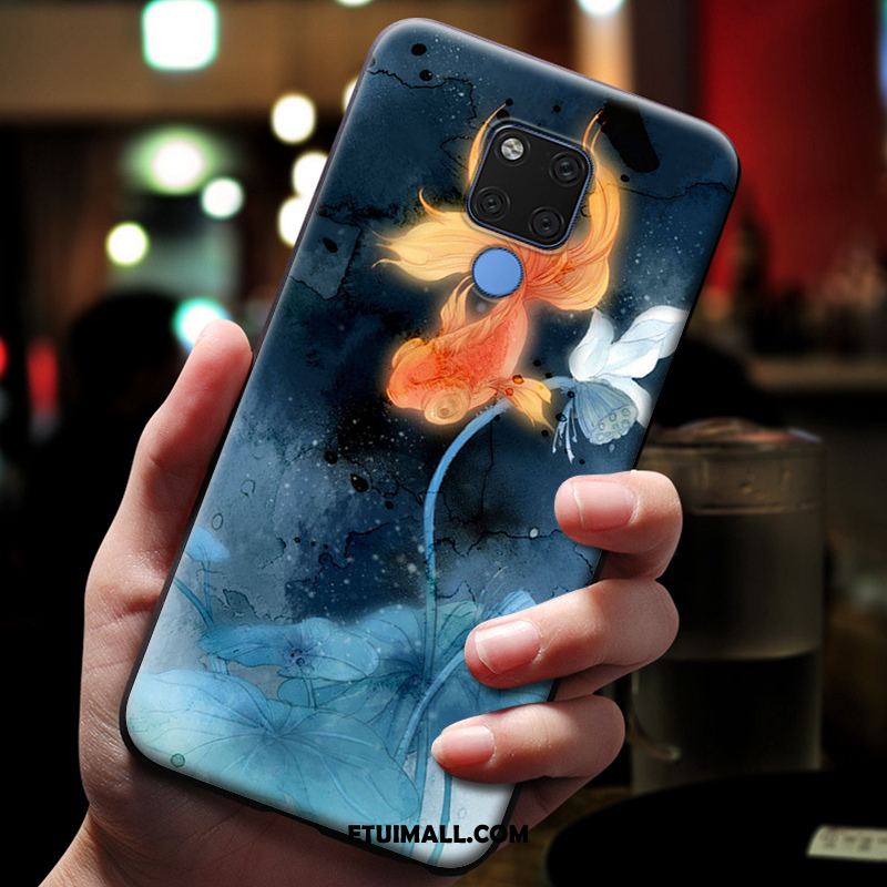 Etui Huawei Mate 20 X Niebieski Ochraniacz Silikonowe Telefon Komórkowy Relief Obudowa Kup