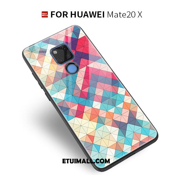 Etui Huawei Mate 20 X Szkło Kreatywne Anti-fall Wiszące Ozdoby Szkło Hartowane Pokrowce Tanie