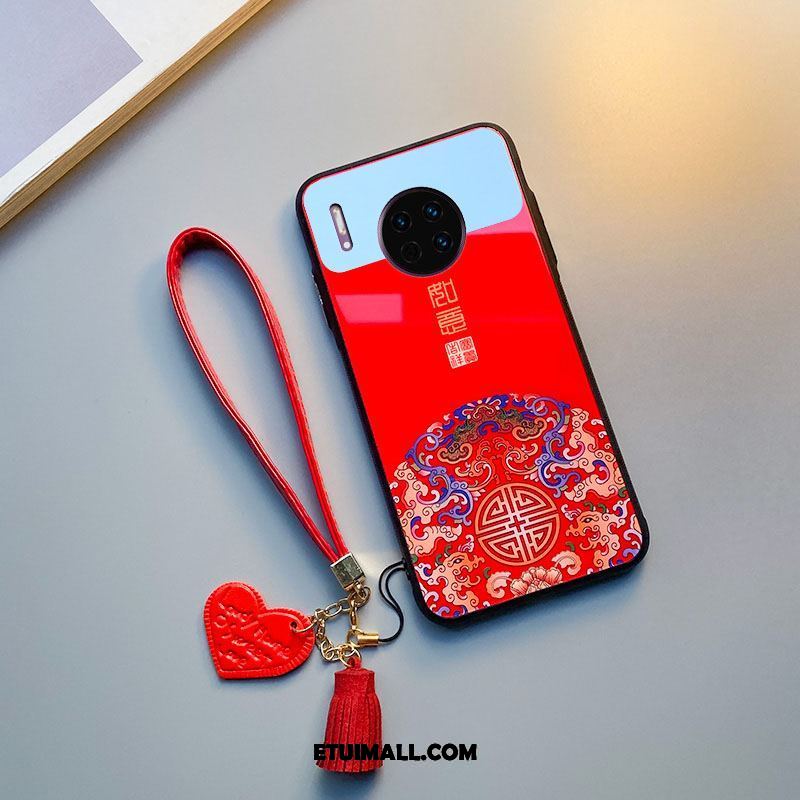 Etui Huawei Mate 30 Chiński Styl Anti-fall All Inclusive Czerwony Netto Ochraniacz Obudowa Tanie