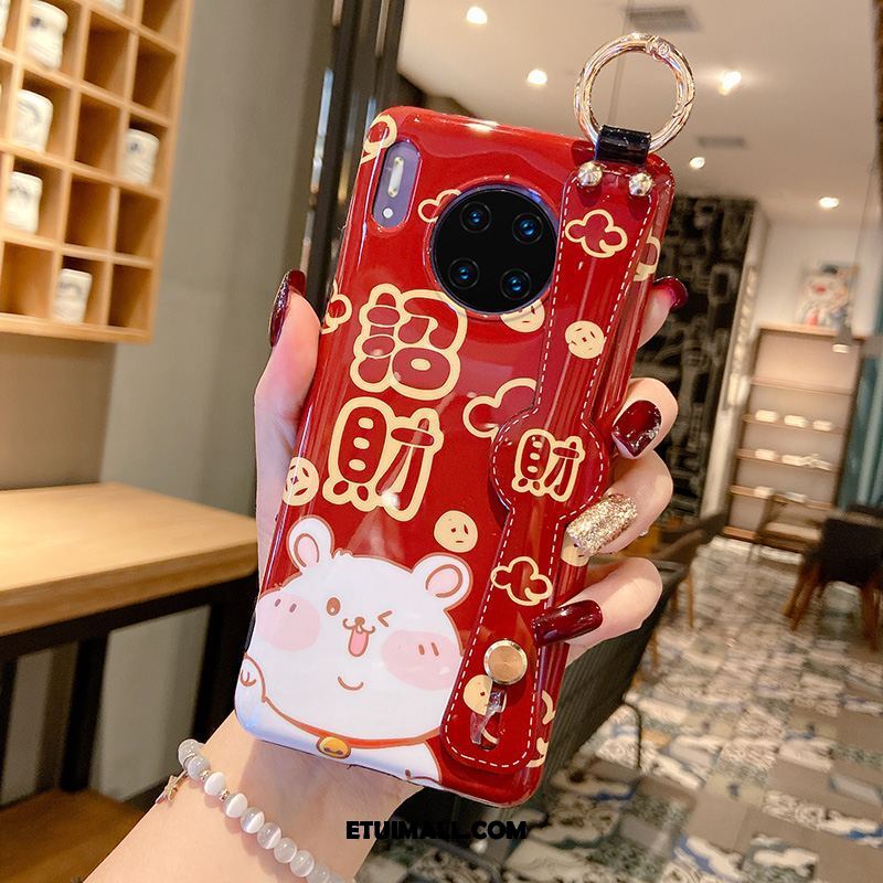 Etui Huawei Mate 30 Ochraniacz Kreatywne Anti-fall Czerwony Silikonowe Pokrowce Sklep