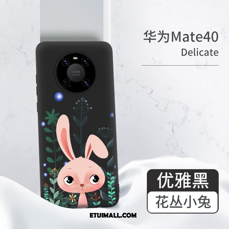 Etui Huawei Mate 40 All Inclusive Silikonowe Anti-fall Nowy Czarny Futerał Tanie