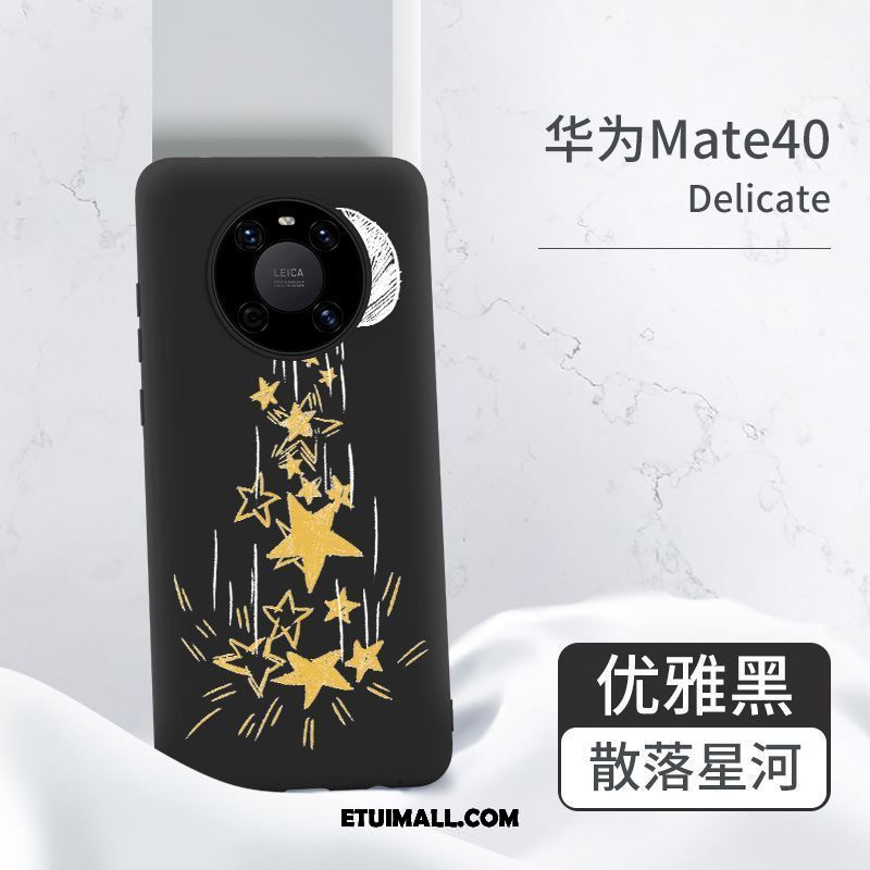 Etui Huawei Mate 40 All Inclusive Silikonowe Anti-fall Nowy Czarny Futerał Tanie