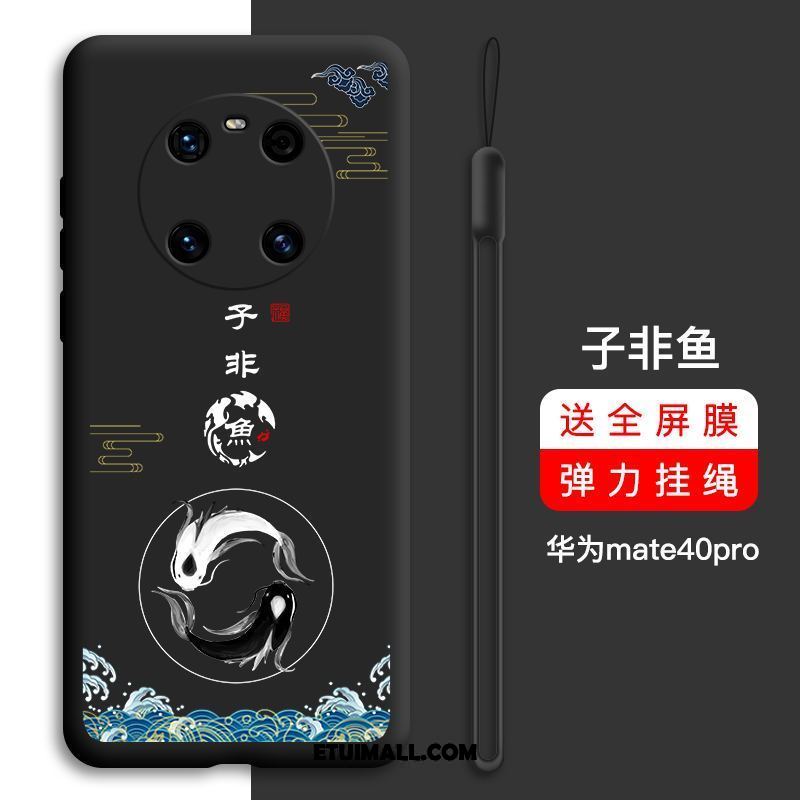 Etui Huawei Mate 40 Pro Czerwony Netto Anti-fall All Inclusive Ochraniacz Silikonowe Futerał Tanie