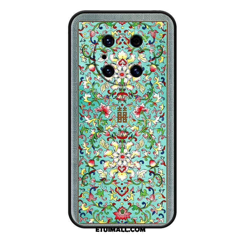 Etui Huawei Mate 40 Pro Kwiaty Etniczny Ochraniacz Zielony Vintage Pokrowce Tanie