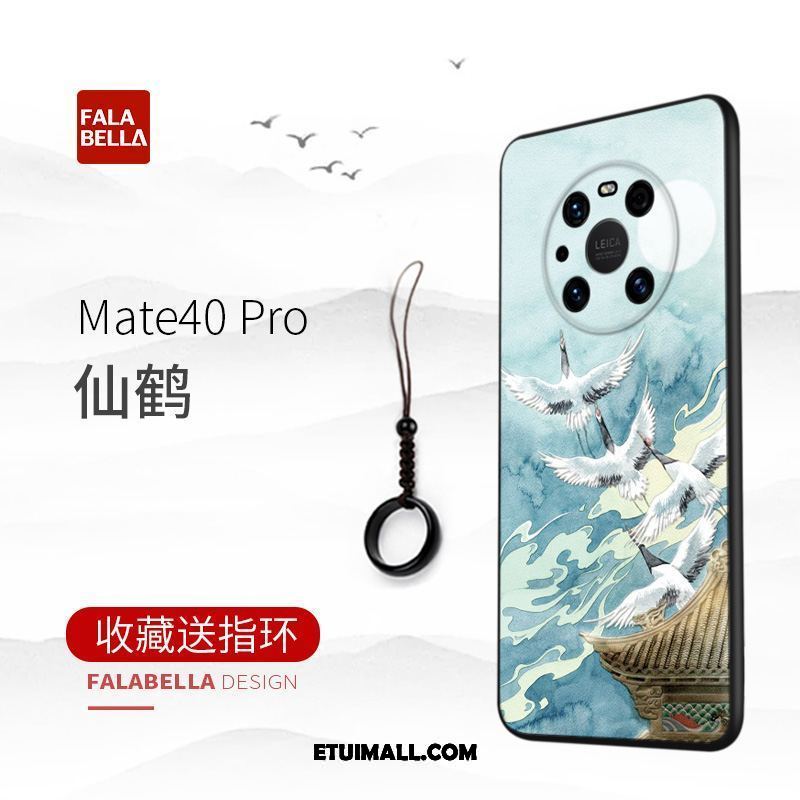 Etui Huawei Mate 40 Pro Osobowość Cienkie Niebieski Anti-fall Telefon Komórkowy Pokrowce Tanie