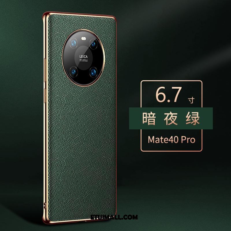 Etui Huawei Mate 40 Pro Prawdziwa Skóra Purpurowy Wysoki Koniec Ochraniacz Anti-fall Pokrowce Sprzedam