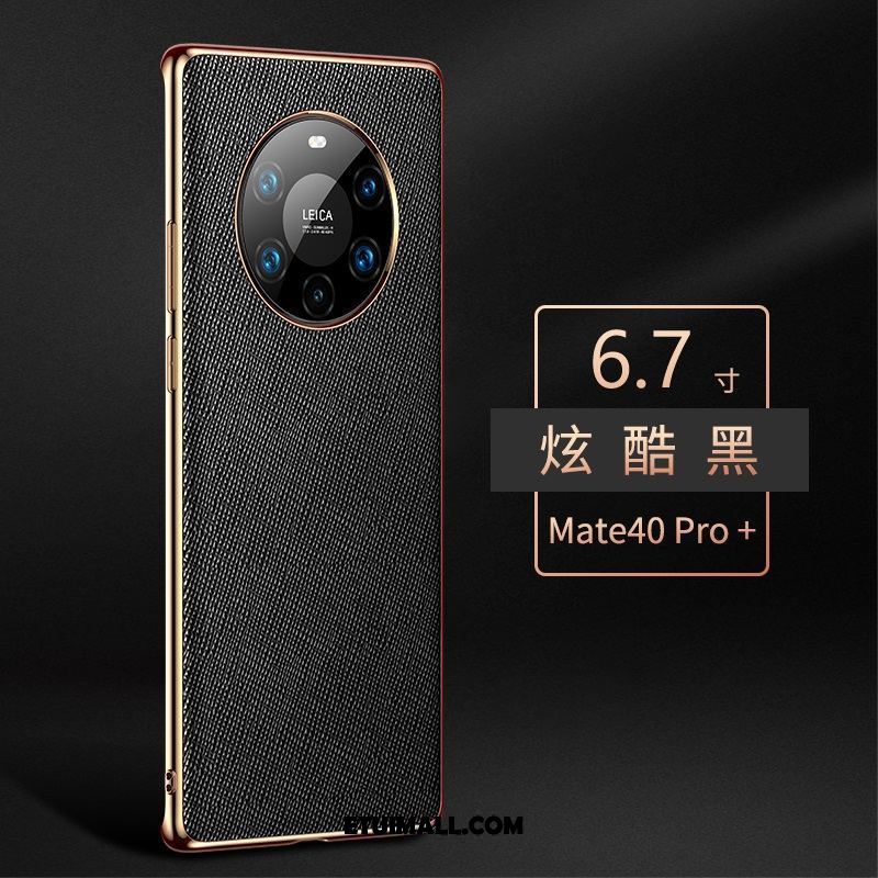 Etui Huawei Mate 40 Pro+ Telefon Komórkowy Ochraniacz Prawdziwa Skóra Purpurowy Luksusowy Obudowa Na Sprzedaż