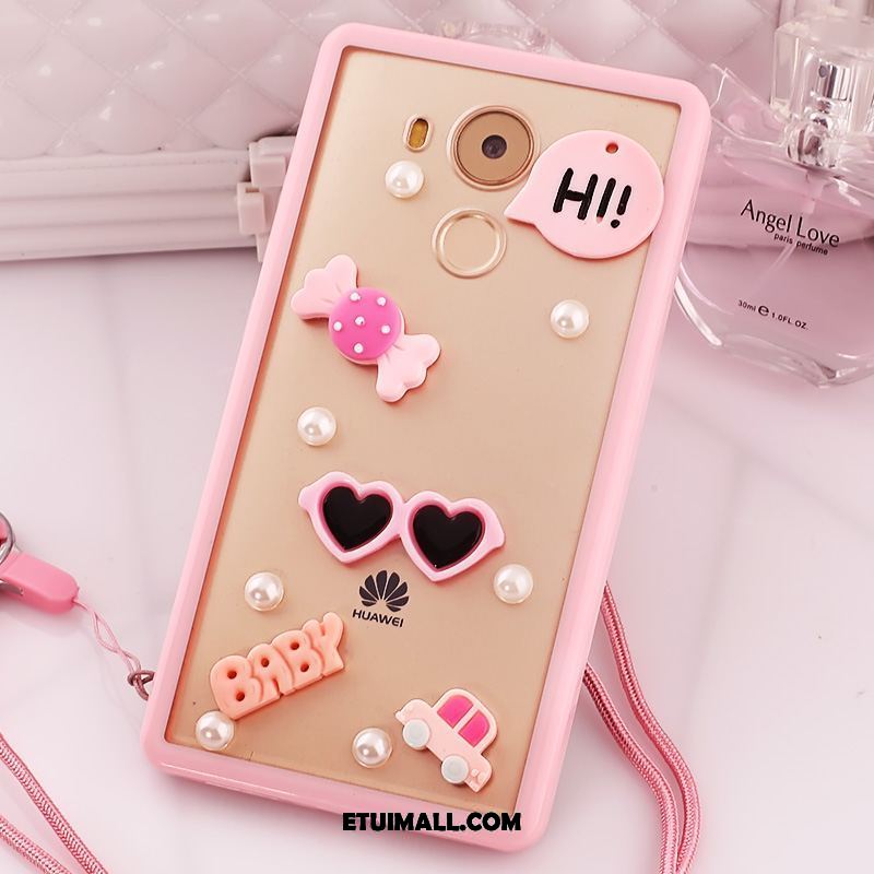 Etui Huawei Mate 8 Anti-fall Wiszące Ozdoby Ochraniacz Rhinestone Czarny Futerał Sklep