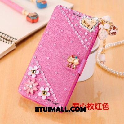 Etui Huawei Mate 8 Klapa Ochraniacz Rhinestone Telefon Komórkowy Czerwony Obudowa Sprzedam