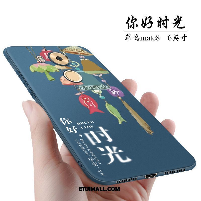 Etui Huawei Mate 8 Nubuku All Inclusive Kreatywne Modna Marka Niebieski Futerał Sprzedam