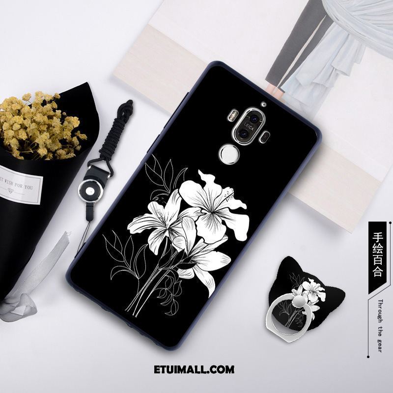 Etui Huawei Mate 9 Telefon Komórkowy Filmy Szkło Hartowane Wiszące Ozdoby Ring Futerał Online