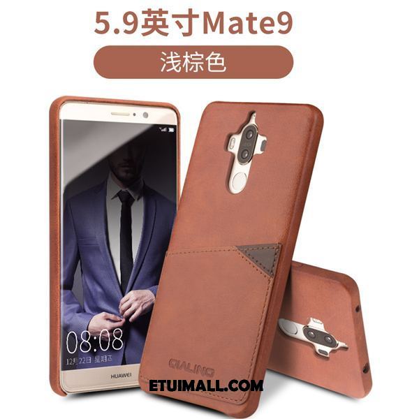 Etui Huawei Mate 9 Telefon Komórkowy Skórzany Futerał Ciemno Skóra Bydlęca Mały Futerał Sprzedam