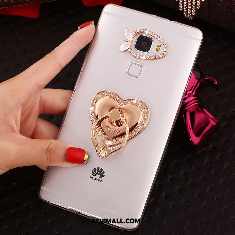 Etui Huawei Mate S Przezroczysty Telefon Komórkowy Ring Rhinestone Pokrowce Kup