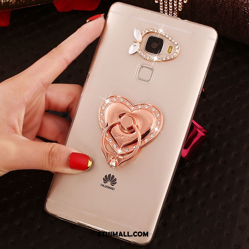 Etui Huawei Mate S Przezroczysty Telefon Komórkowy Ring Rhinestone Pokrowce Kup