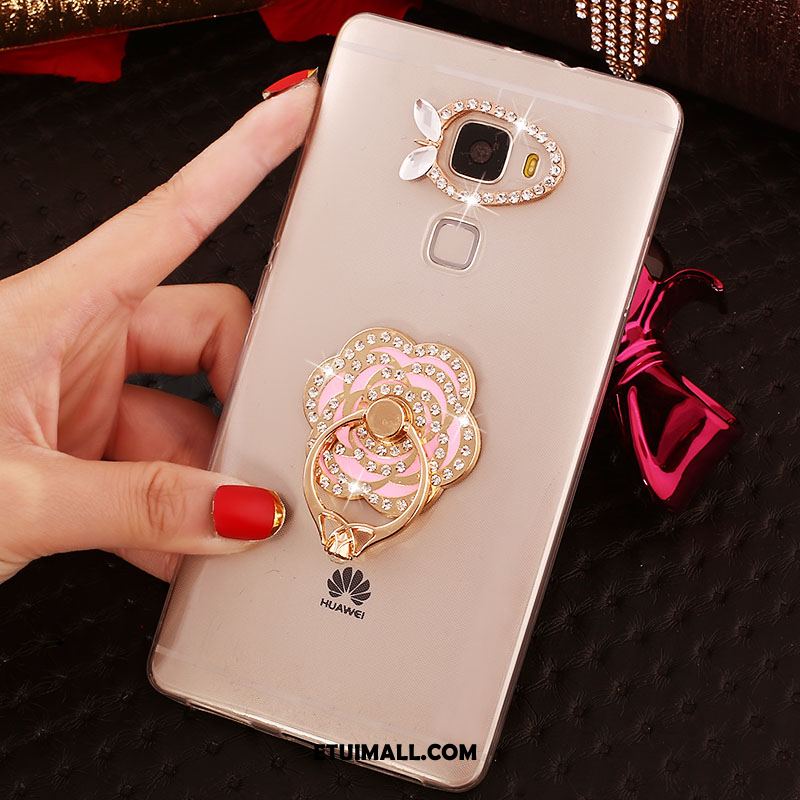 Etui Huawei Mate S Przezroczysty Telefon Komórkowy Ring Rhinestone Pokrowce Kup