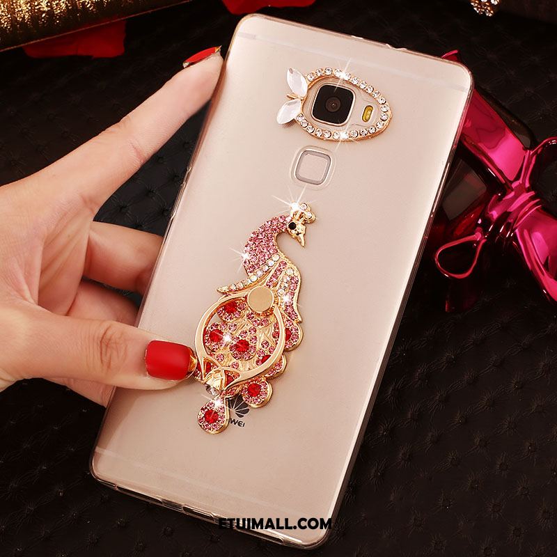 Etui Huawei Mate S Przezroczysty Telefon Komórkowy Ring Rhinestone Pokrowce Kup