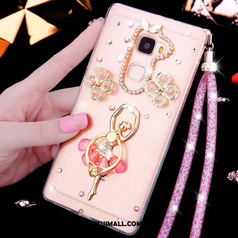 Etui Huawei Mate S Silikonowe Tendencja Miękki Rhinestone Przezroczysty Obudowa Tanie