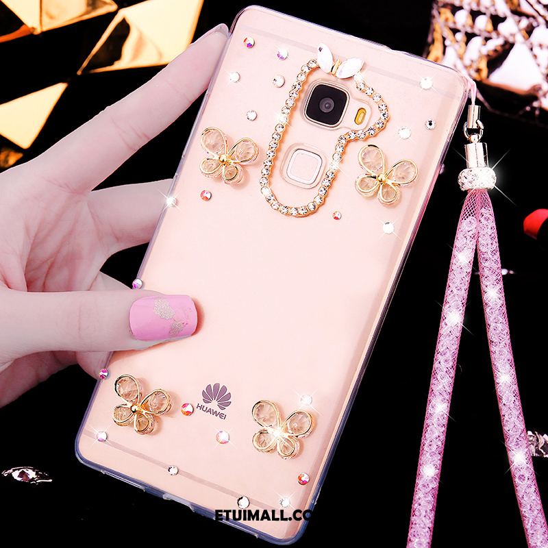 Etui Huawei Mate S Silikonowe Tendencja Miękki Rhinestone Przezroczysty Obudowa Tanie