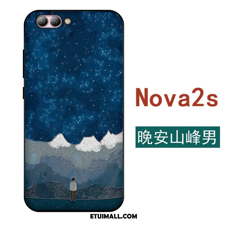 Etui Huawei Nova 2s Ochraniacz Miękki Kreatywne Sztuka Zielony Futerał Tanie