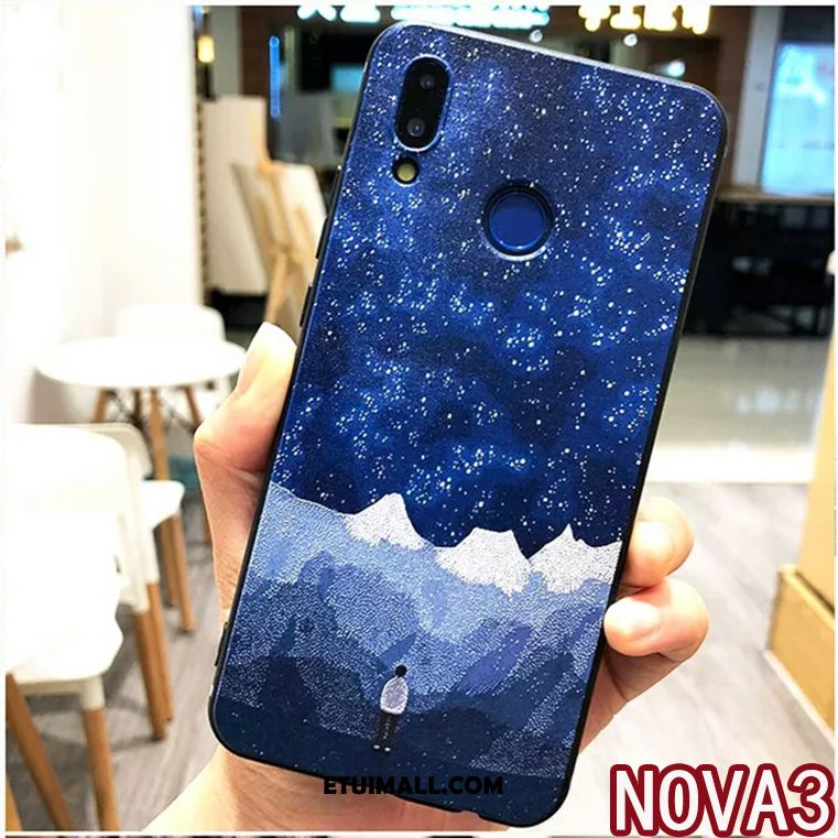 Etui Huawei Nova 3 Cienkie Telefon Komórkowy Kreatywne Zakochani Ring Obudowa Sklep