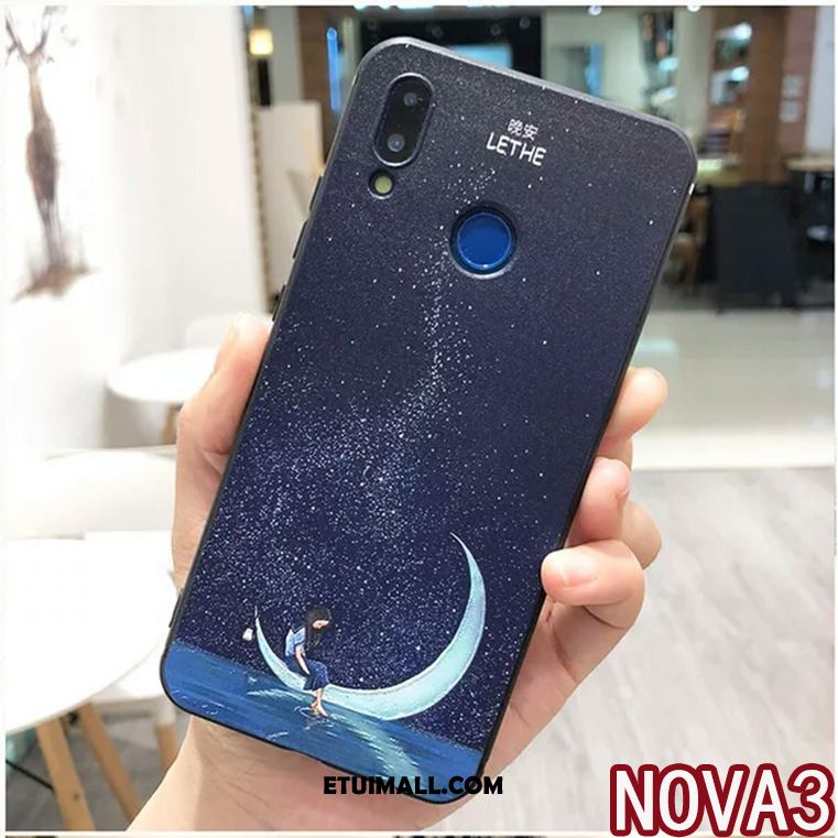 Etui Huawei Nova 3 Cienkie Telefon Komórkowy Kreatywne Zakochani Ring Obudowa Sklep