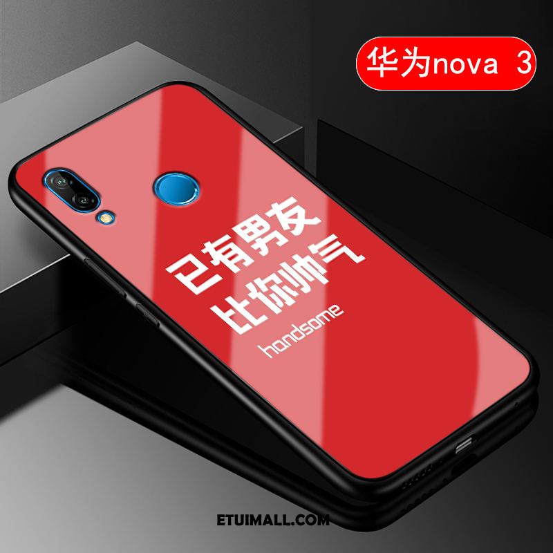 Etui Huawei Nova 3 Czerwony Chiński Styl All Inclusive Ochraniacz Telefon Komórkowy Pokrowce Sklep