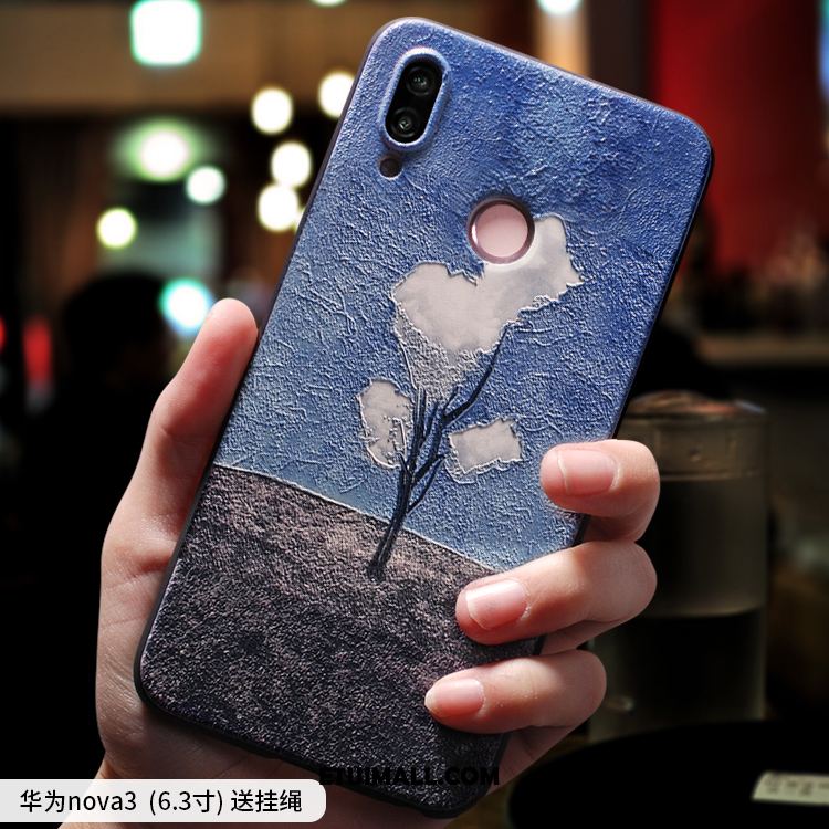 Etui Huawei Nova 3 Moda Kreatywne Telefon Komórkowy Modna Marka Czarny Obudowa Online