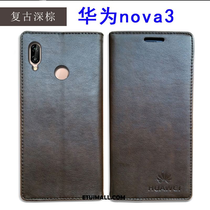 Etui Huawei Nova 3 Prawdziwa Skóra All Inclusive Ochraniacz Telefon Komórkowy Anti-fall Futerał Kup