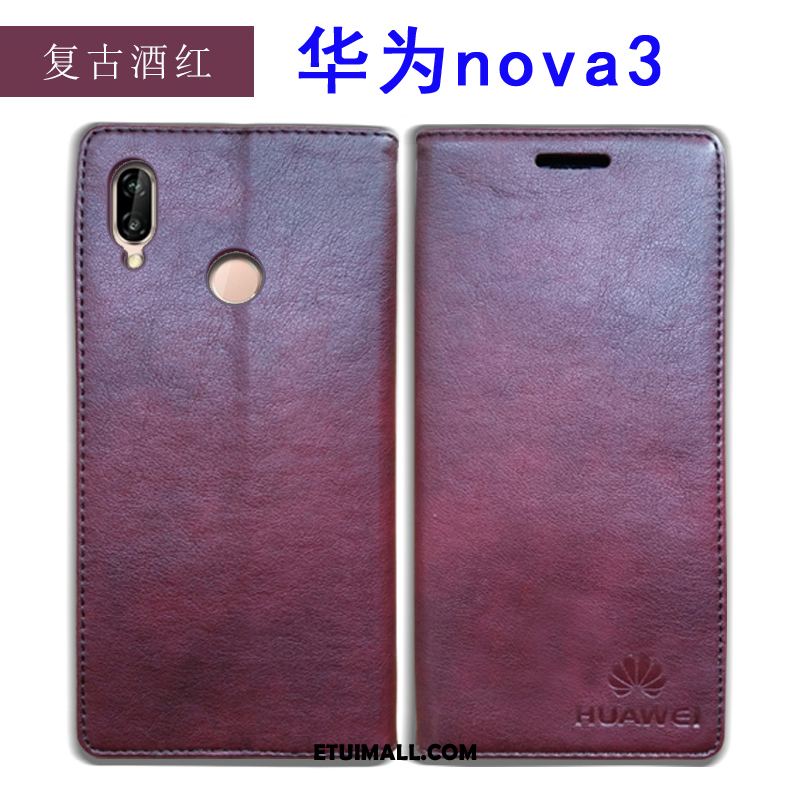 Etui Huawei Nova 3 Prawdziwa Skóra All Inclusive Ochraniacz Telefon Komórkowy Anti-fall Futerał Kup