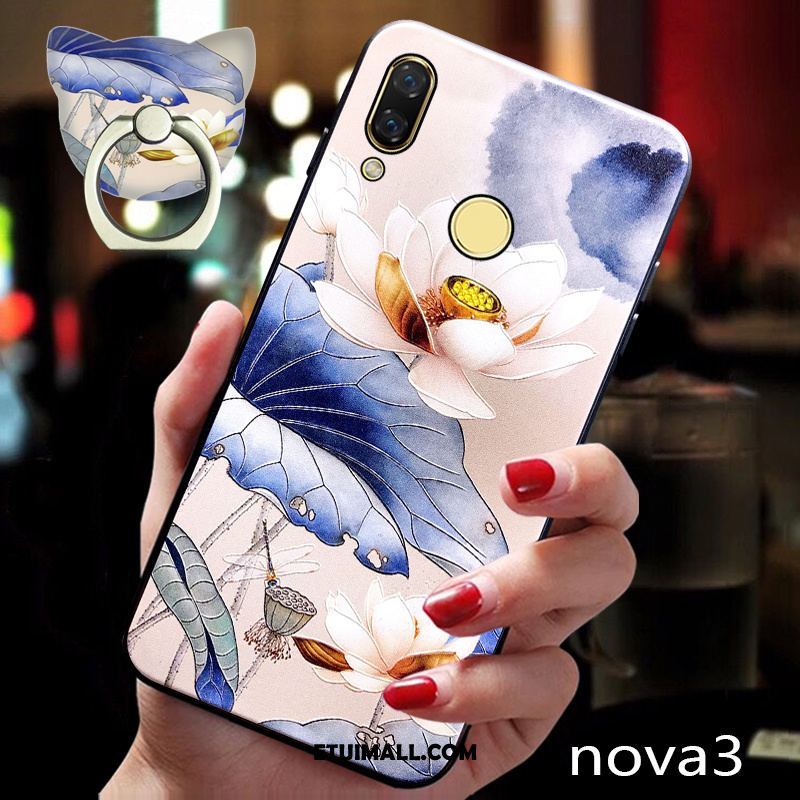 Etui Huawei Nova 3 Ring Miękki Silikonowe Wiszące Ozdoby Anti-fall Obudowa Online