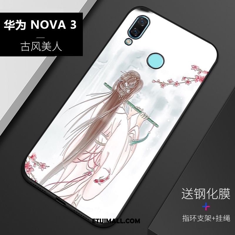 Etui Huawei Nova 3 Silikonowe All Inclusive Nubuku Miękki Relief Pokrowce Tanie