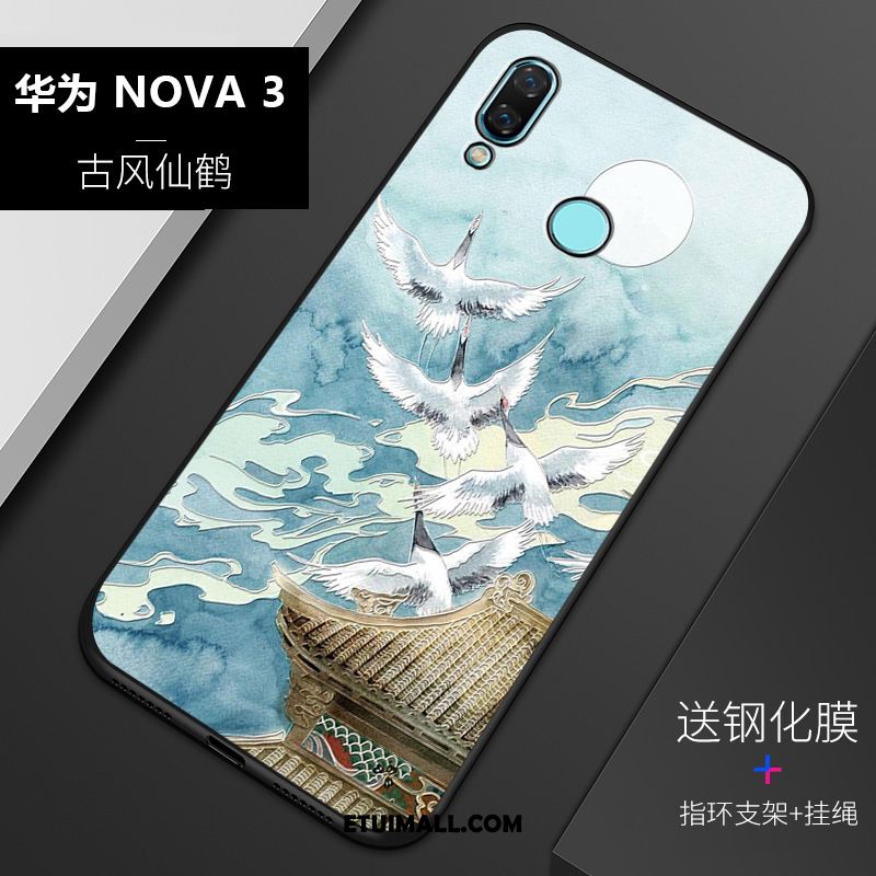 Etui Huawei Nova 3 Silikonowe All Inclusive Nubuku Miękki Relief Pokrowce Tanie