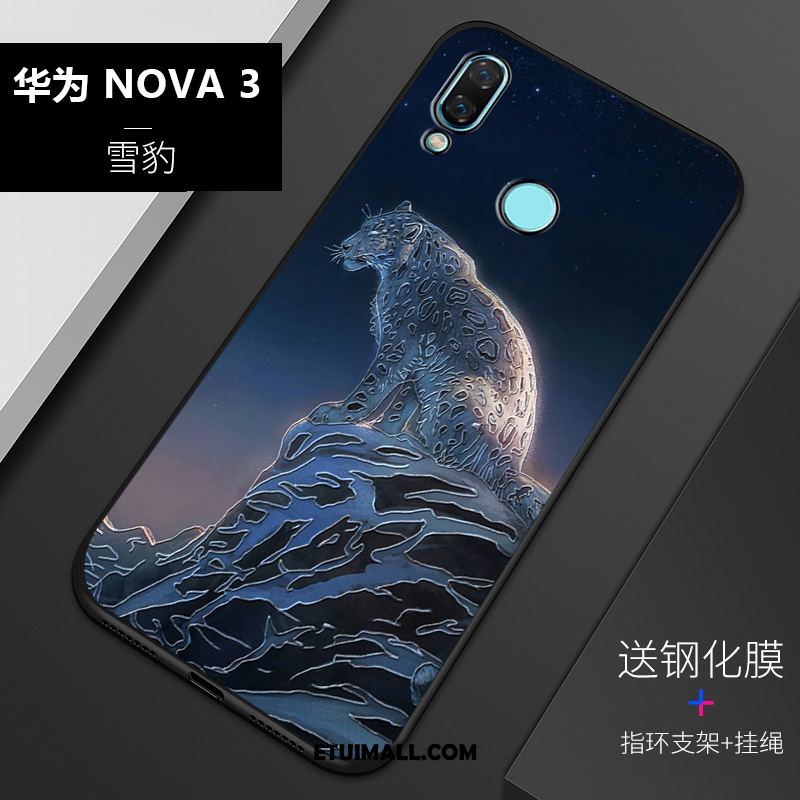 Etui Huawei Nova 3 Silikonowe All Inclusive Nubuku Miękki Relief Pokrowce Tanie