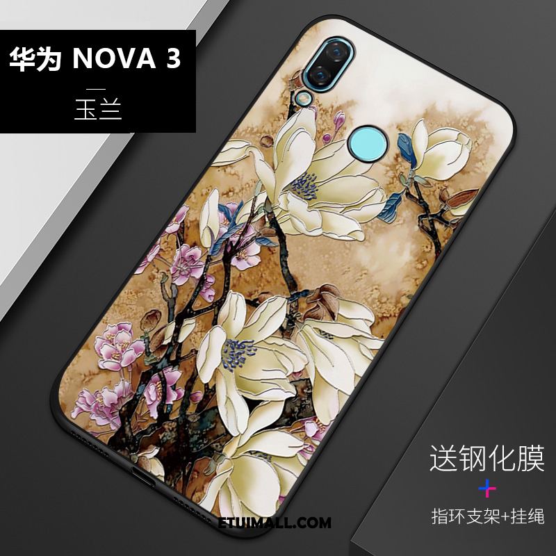 Etui Huawei Nova 3 Silikonowe All Inclusive Nubuku Miękki Relief Pokrowce Tanie