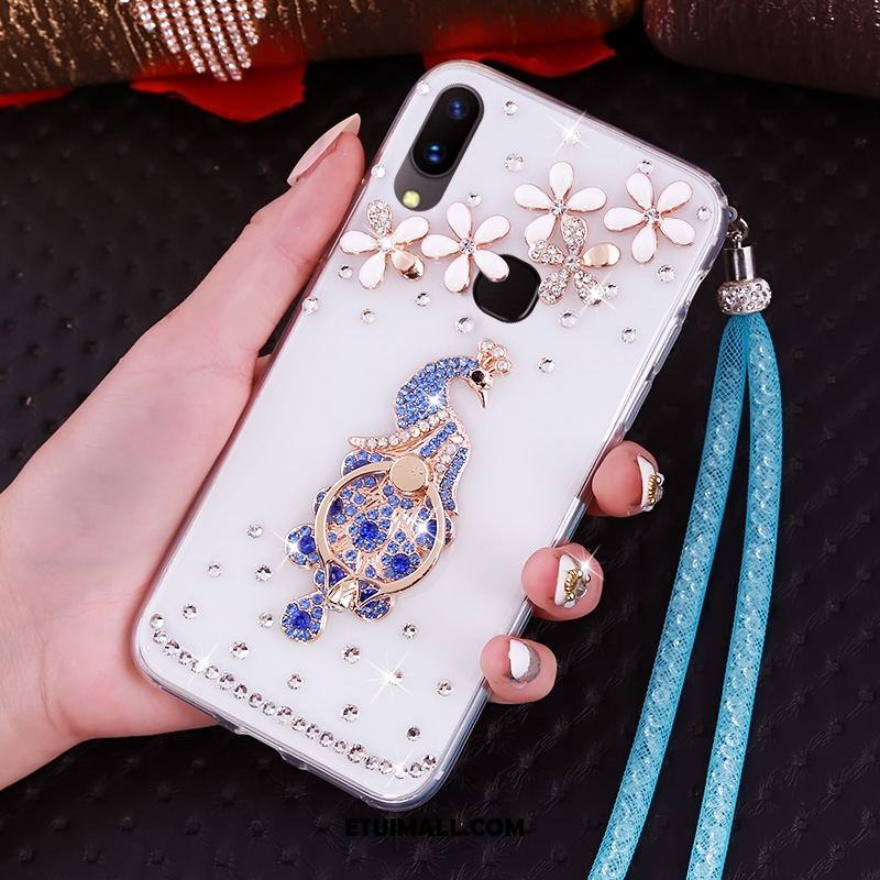 Etui Huawei Nova 3 Silikonowe Rhinestone Niebieski Ochraniacz Wiszące Ozdoby Obudowa Oferta