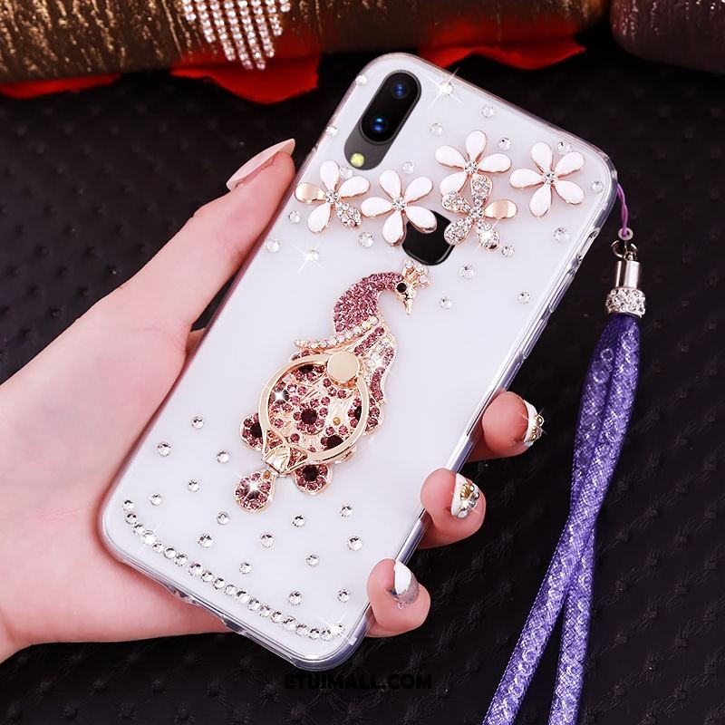 Etui Huawei Nova 3 Silikonowe Rhinestone Niebieski Ochraniacz Wiszące Ozdoby Obudowa Oferta